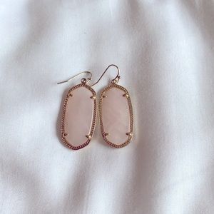 Kendra Scott Elle Translucent Pink Earrings